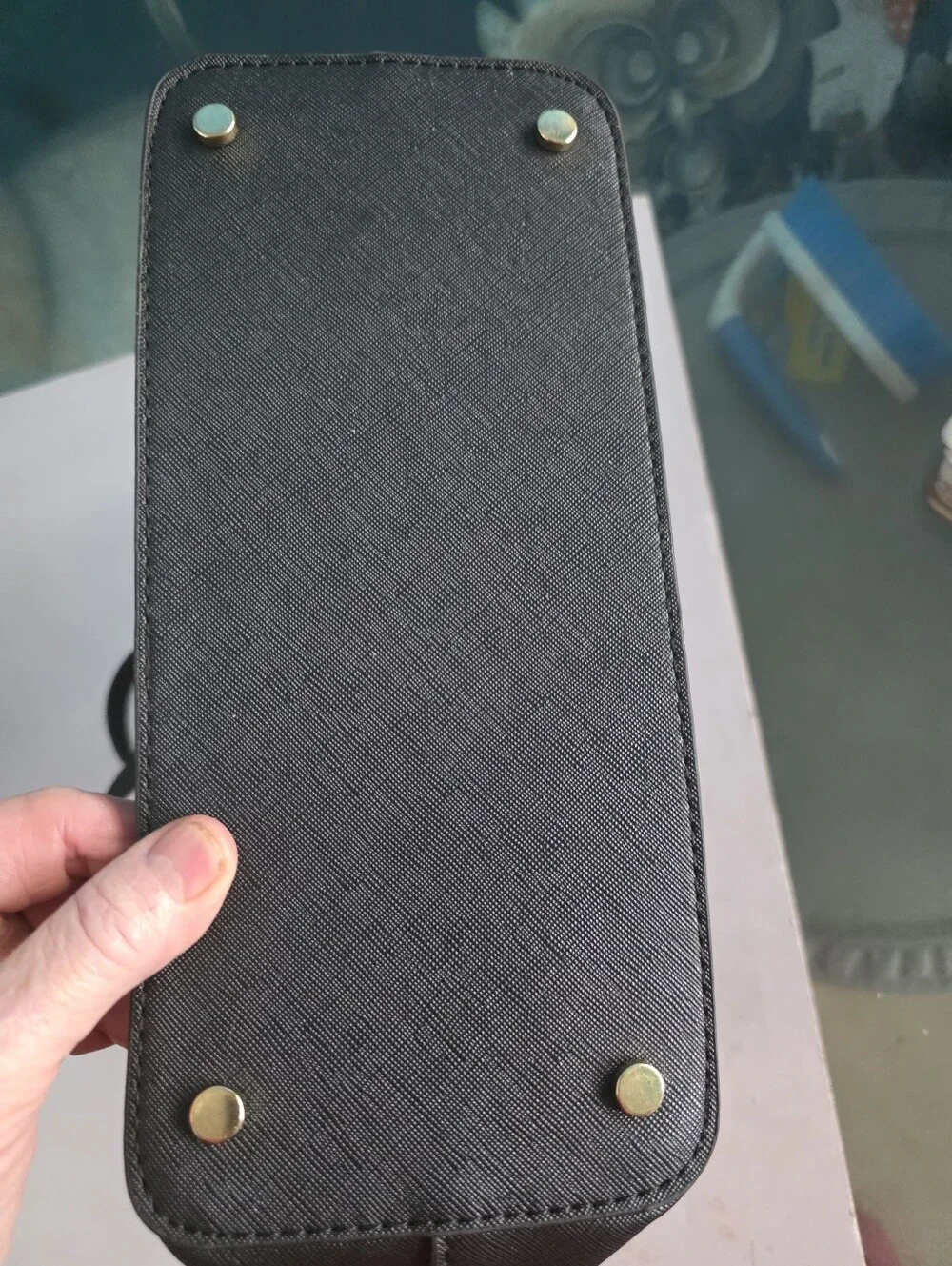 New Kate Spade Black Saffiano Tote with Gold Hardware